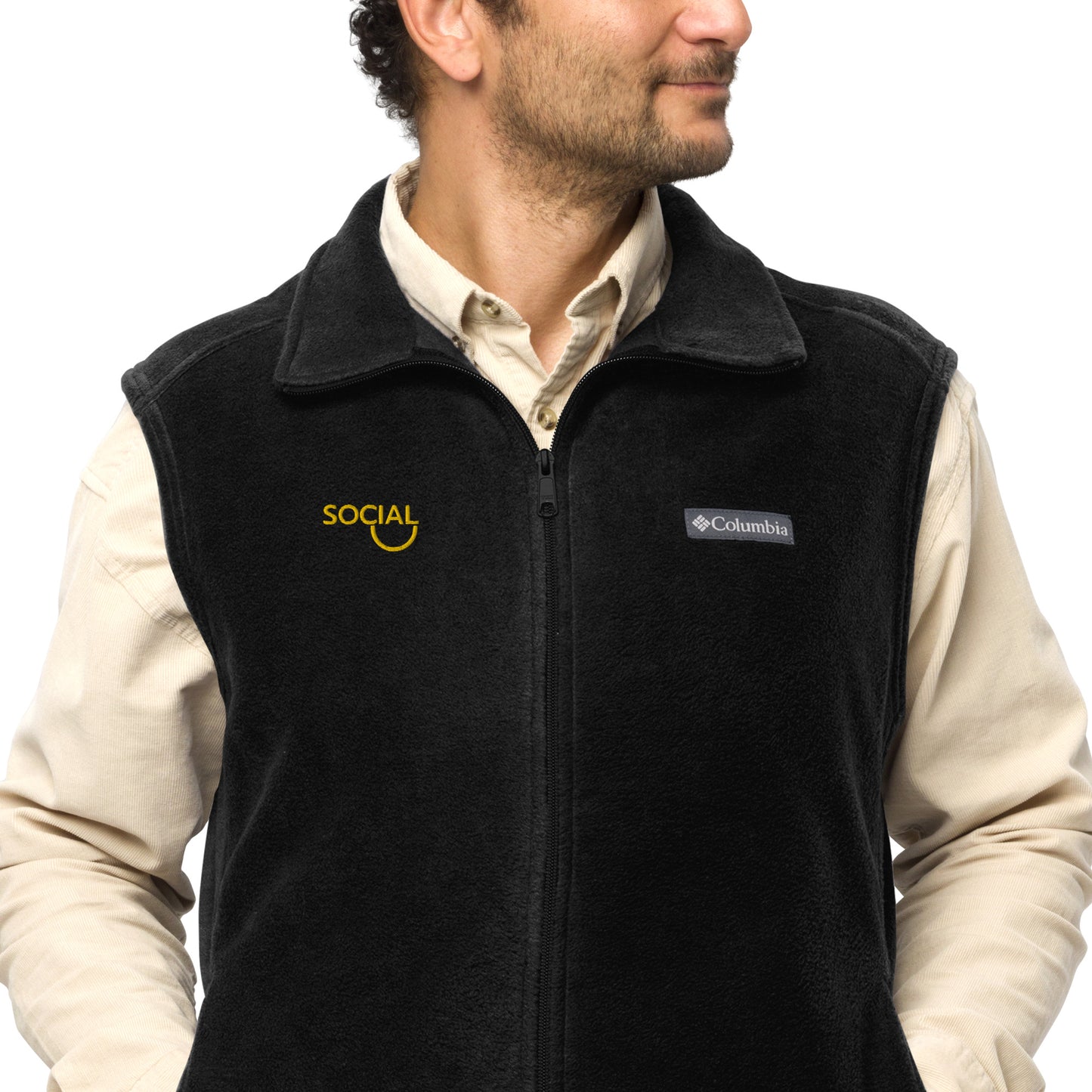 Men’s Social Columbia fleece vest