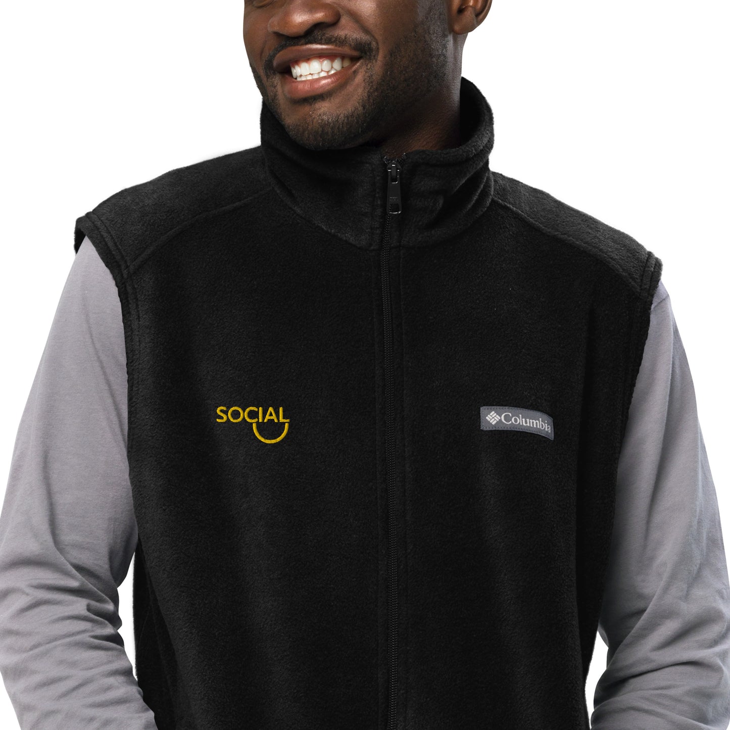 Men’s Social Columbia fleece vest