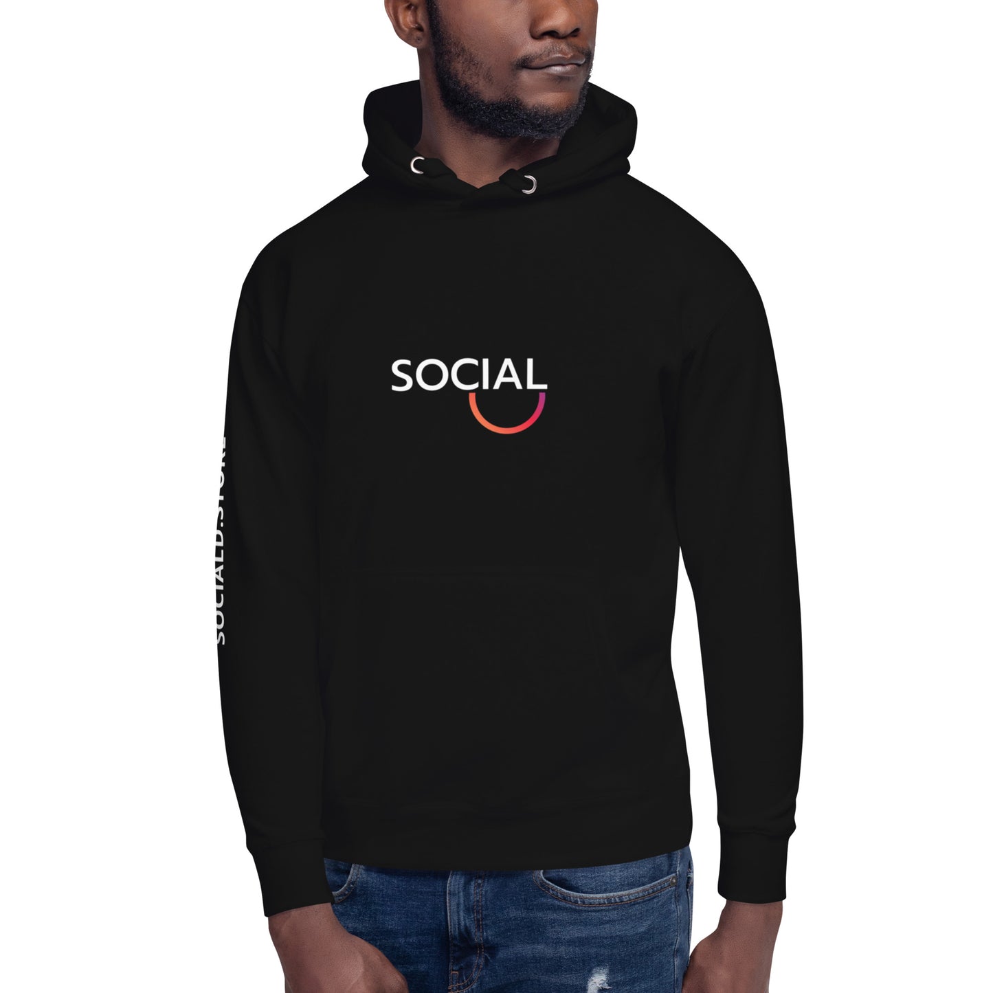 Unisex Social Black Hoodie