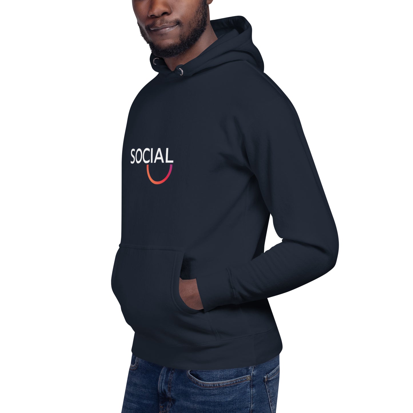 Unisex Social Black Hoodie