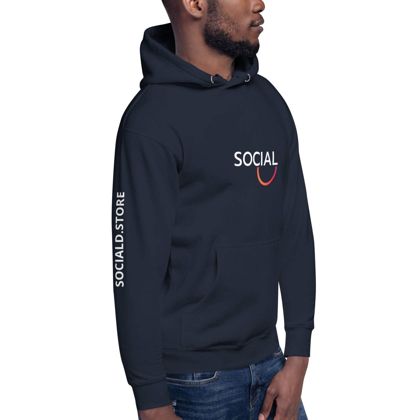 Unisex Social Black Hoodie